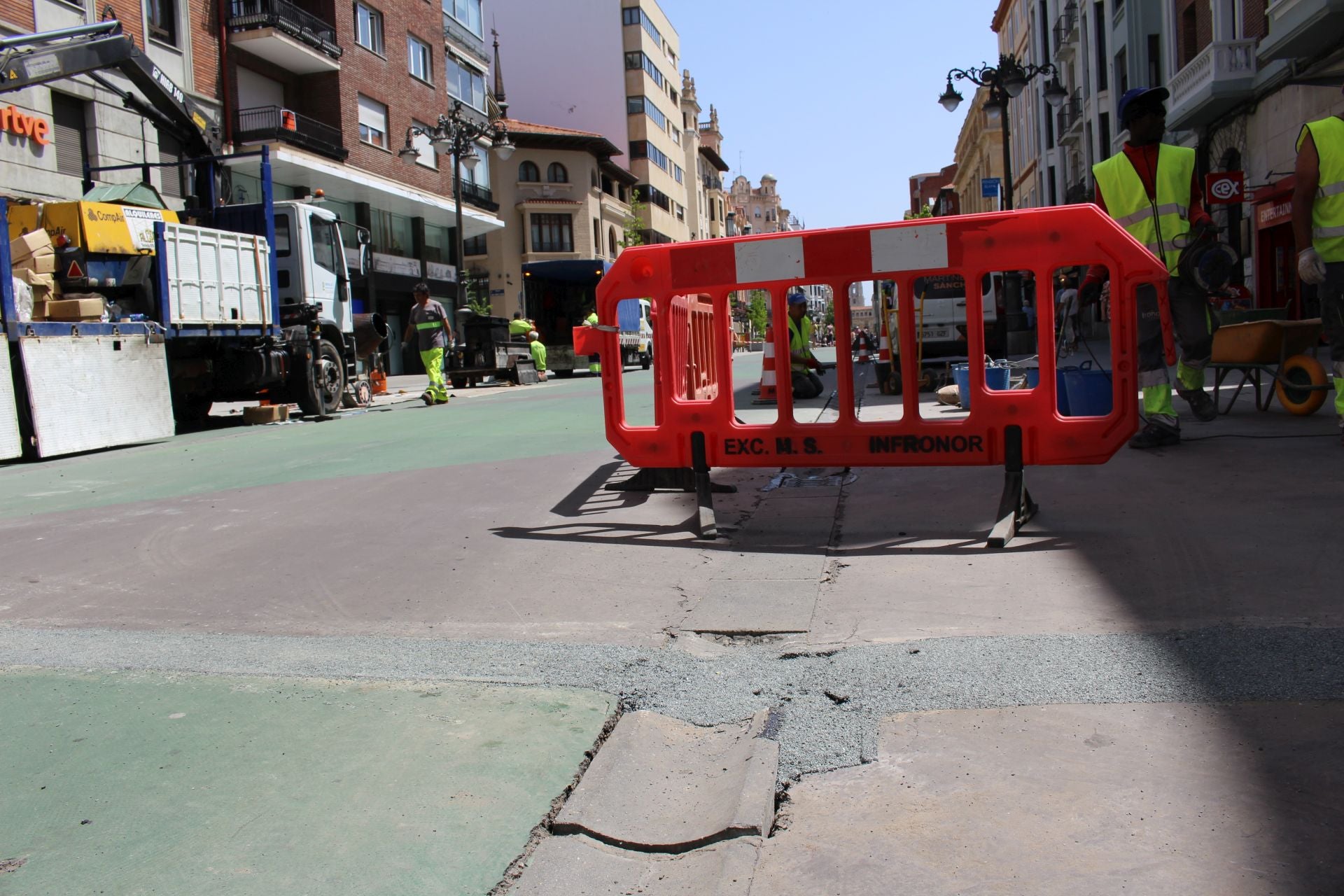 Las obras de reparación en Ordoño II