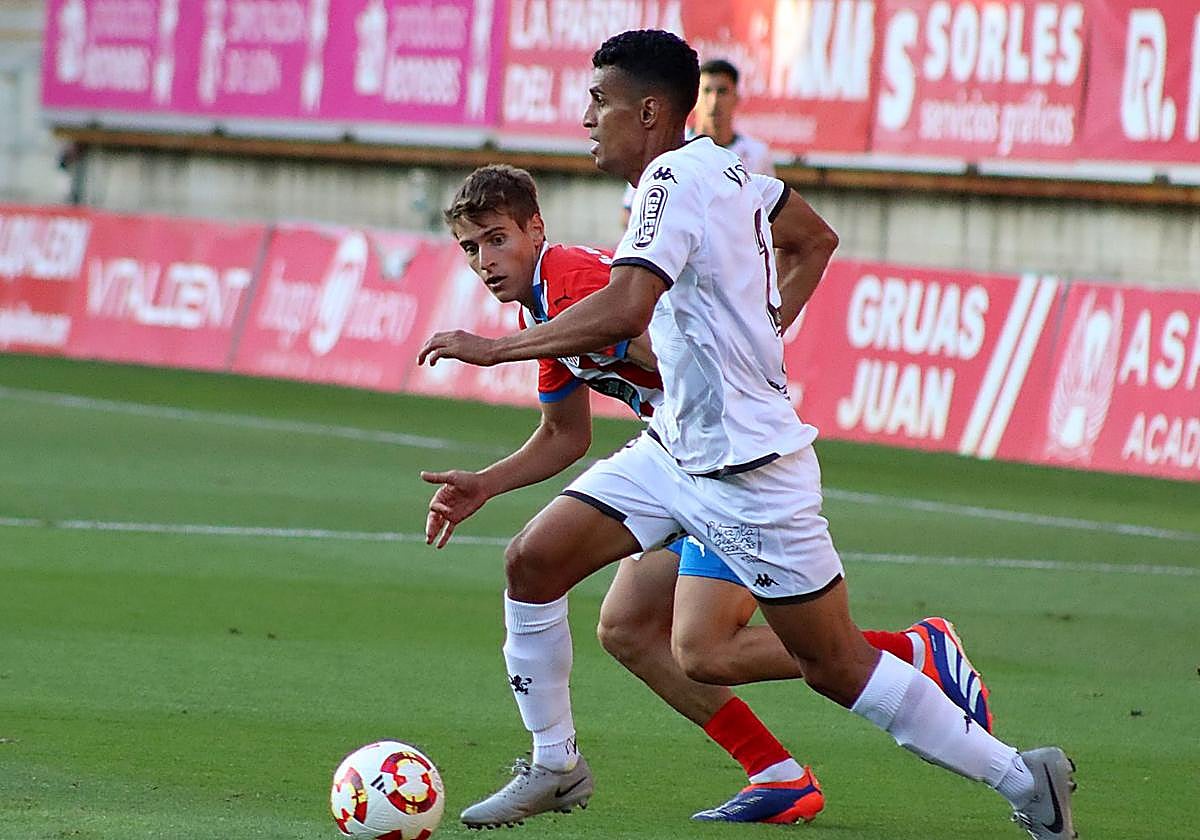 Víctor García, en un partido con la Cultural.