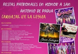 Cartel de las fiestas de Carbajal de la Legua