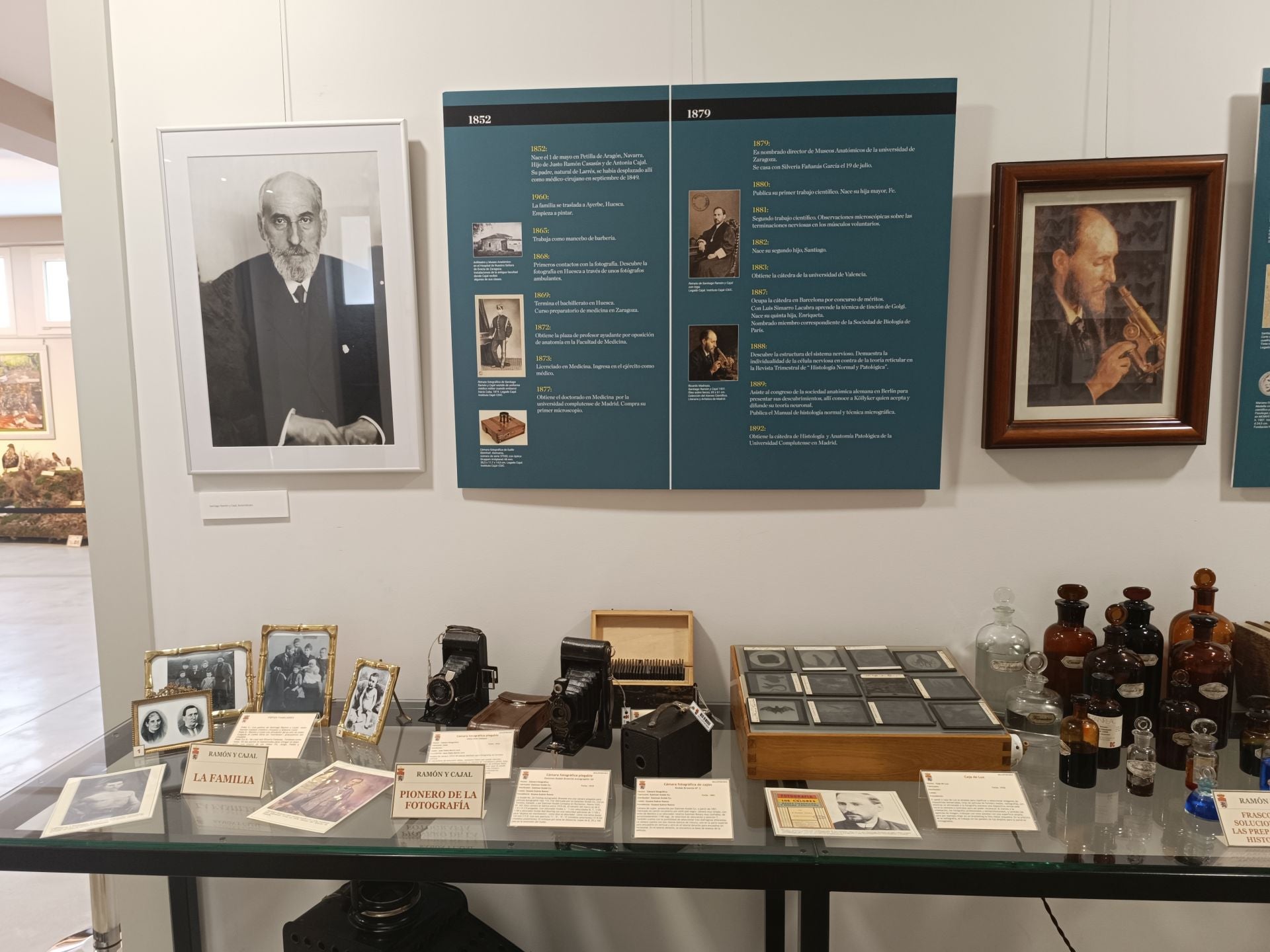 El científico español Ramón y Cajal forma parte de la nueva exposición de la Universidad de León