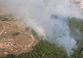 El incenido se encunetra en el Mirador de la Condesa de Valencia de Don Juan.