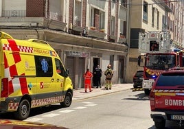 La calle Barahona durante la emergencia.