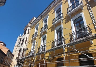 Adiós a los andamios del edificio Zuloaga que renace como bloque de apartamentos turísticos