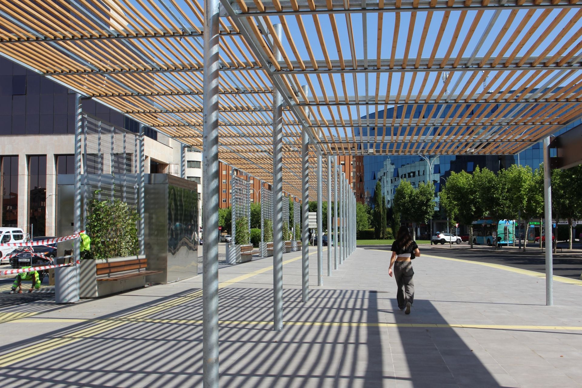 La nueva pérgola bioclimática en Pendones Leoneses