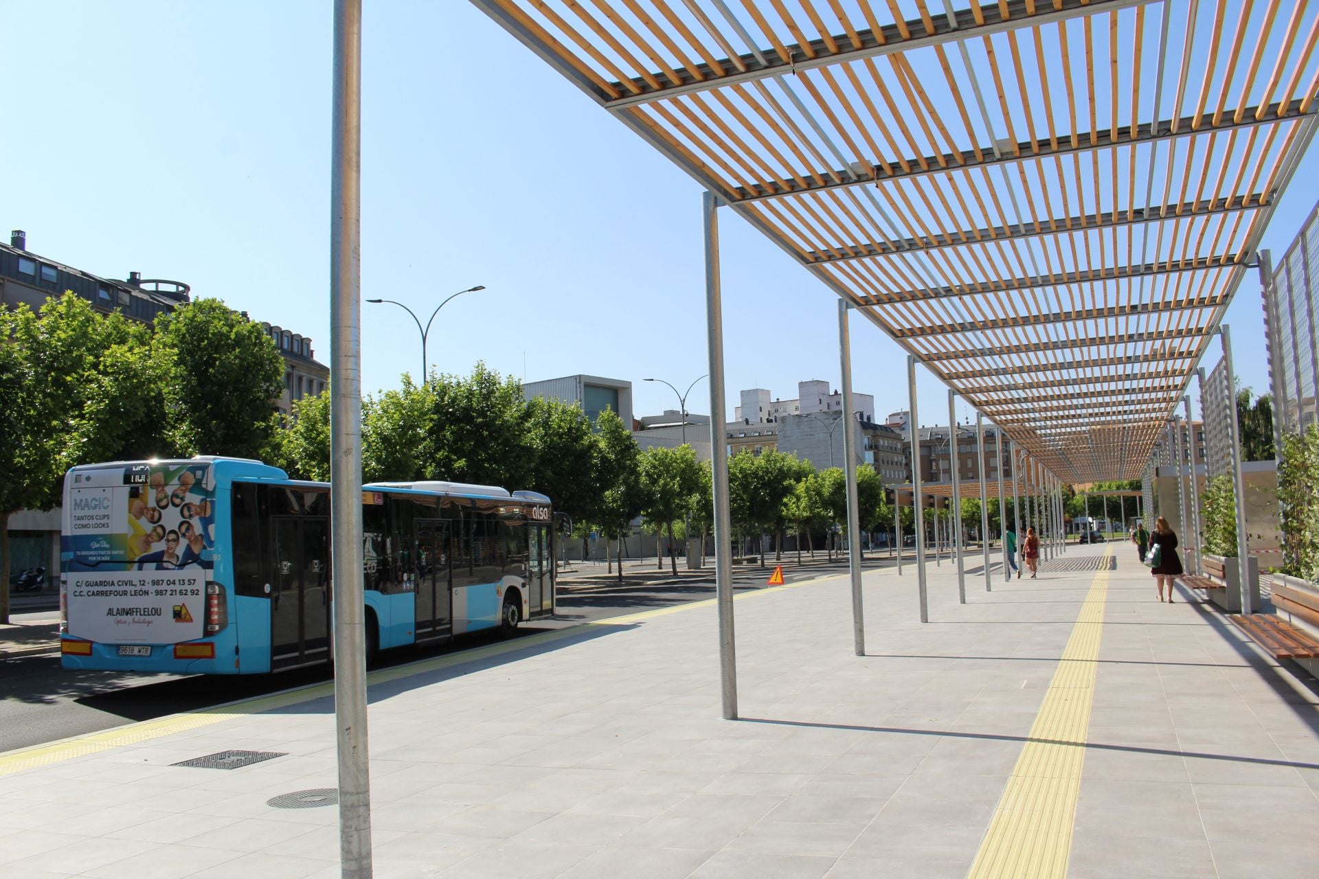 La nueva pérgola bioclimática en Pendones Leoneses