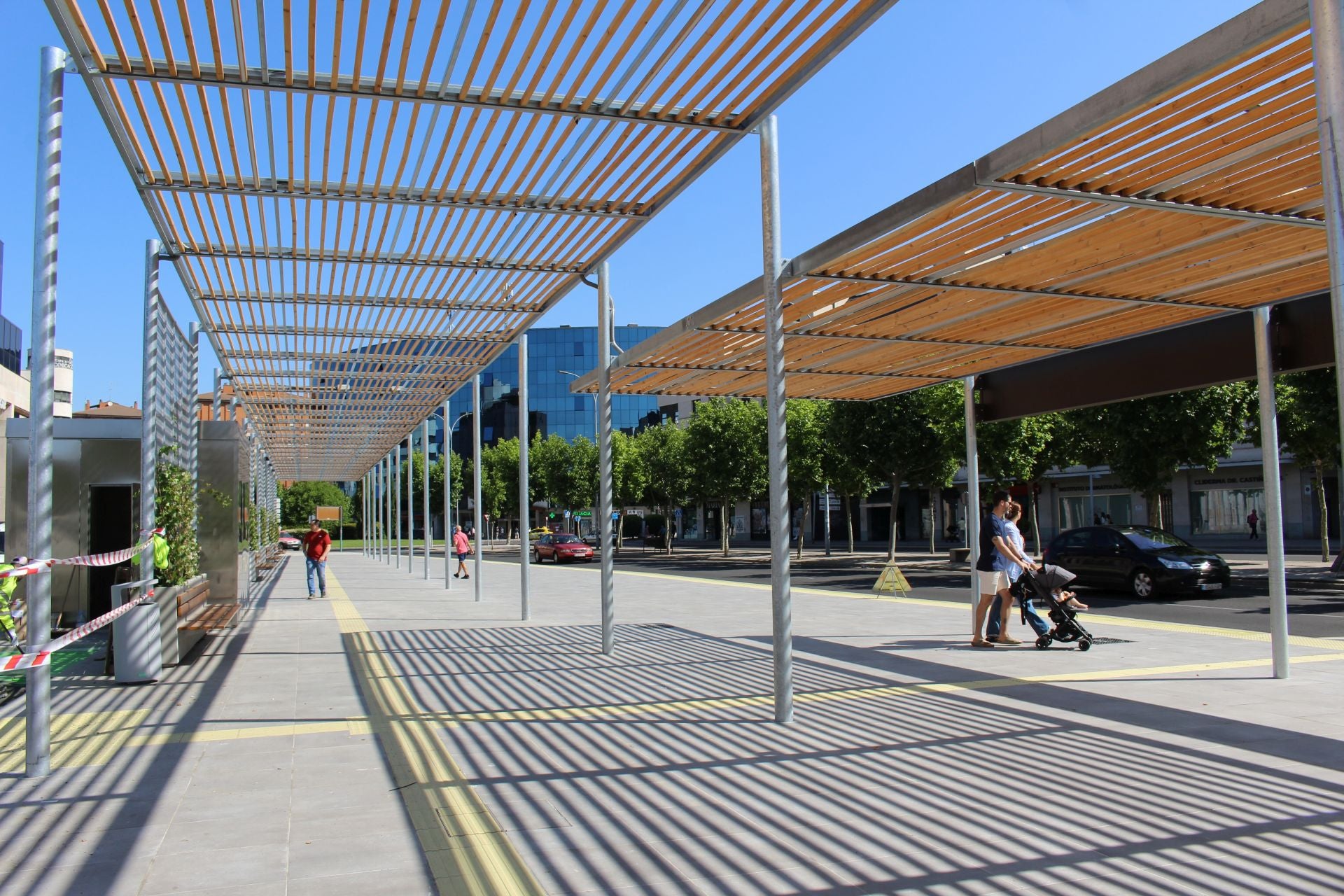 La nueva pérgola bioclimática en Pendones Leoneses