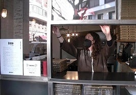 Imagen de archivo de un negocio en León.