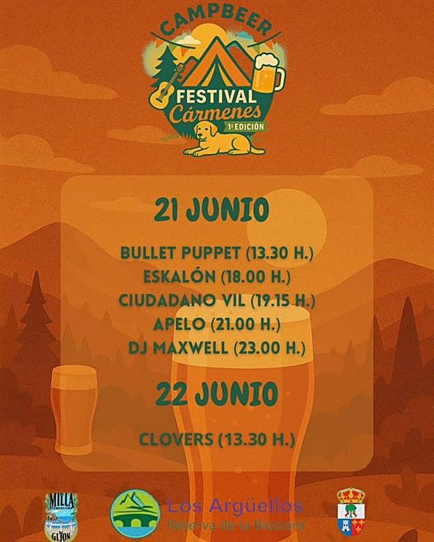 Programación del campbeer festival de Cármenes