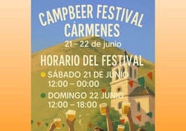 Cartel del campbeer festival de Cármenes