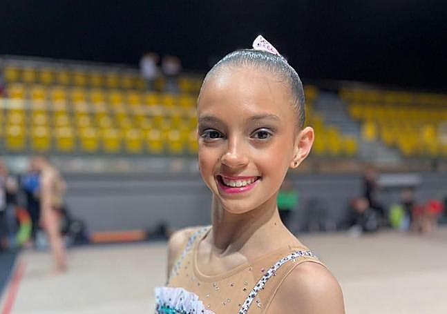 La gimnasta leonesa Marta Pérez.