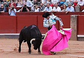 Morante de la Puebla, durante la faena del pasado sábado 14 de junio en Salamanca.