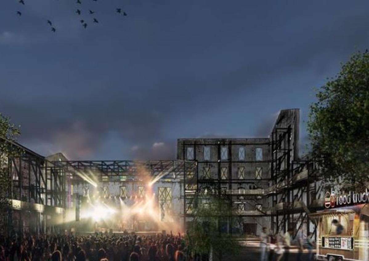 Imagen secundaria 1 - El Palacio de Congresos cumple su primer hito: adiós a los tirantes de 1,5 millones