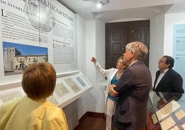 Eva Merino junto al delegado de la Junta, Eduardo Diego