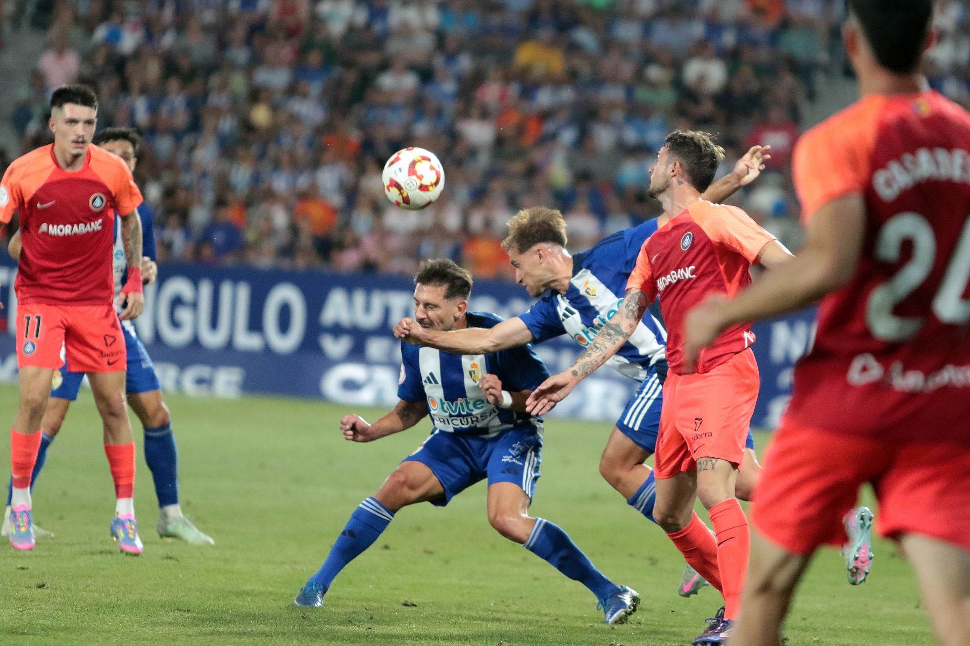 Las imágenes del cruel desenlace de la Deportiva ante el Andorra