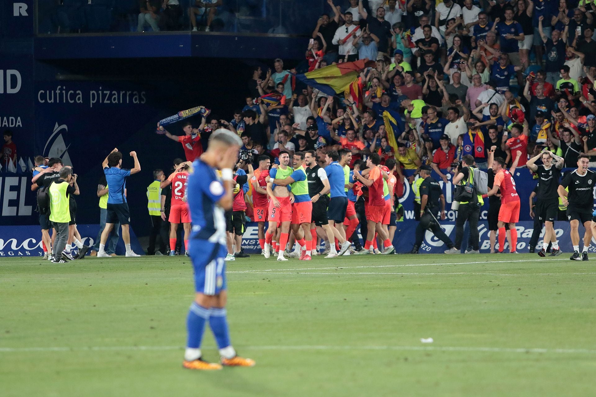Las imágenes del cruel desenlace de la Deportiva ante el Andorra
