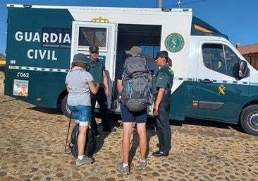 Auxilian a un peregrino francés desorientado y exhausto en el Camino de Santiago