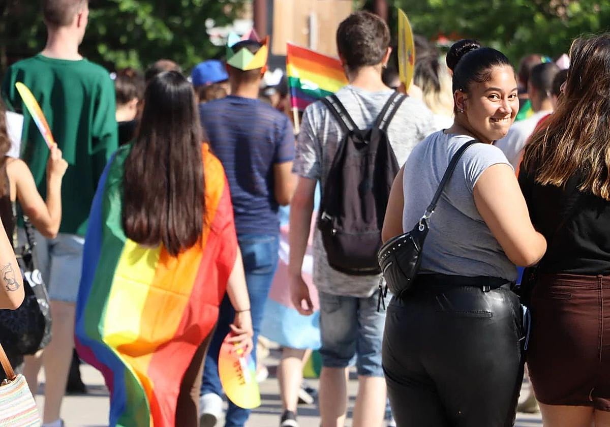 Manifestación del Orgullo en León.
