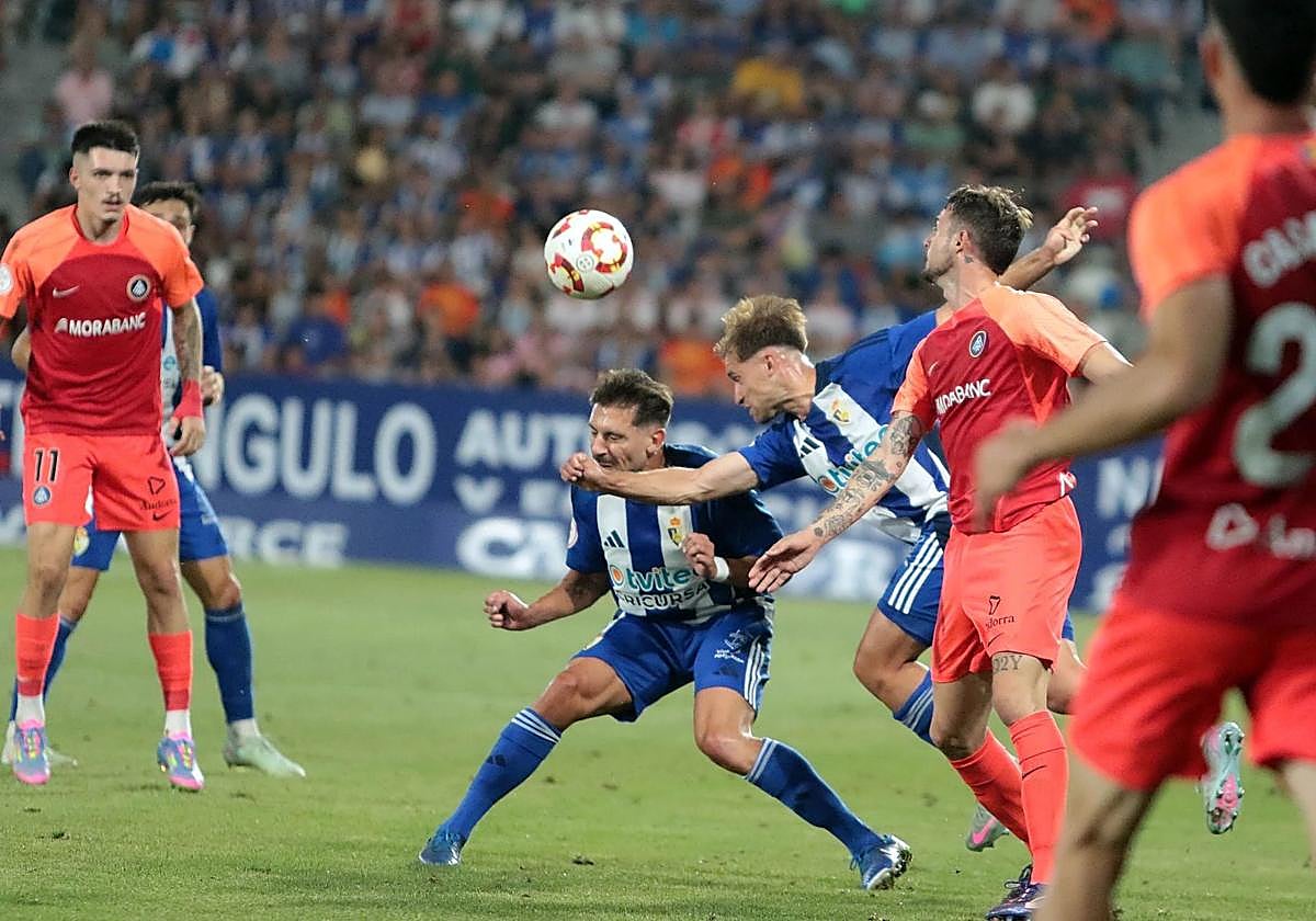 Imagen del último partido en El Toralín frente al Andorra.