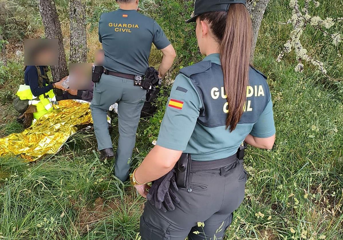 Dispositivo de búsqueda que localizó al hombre.