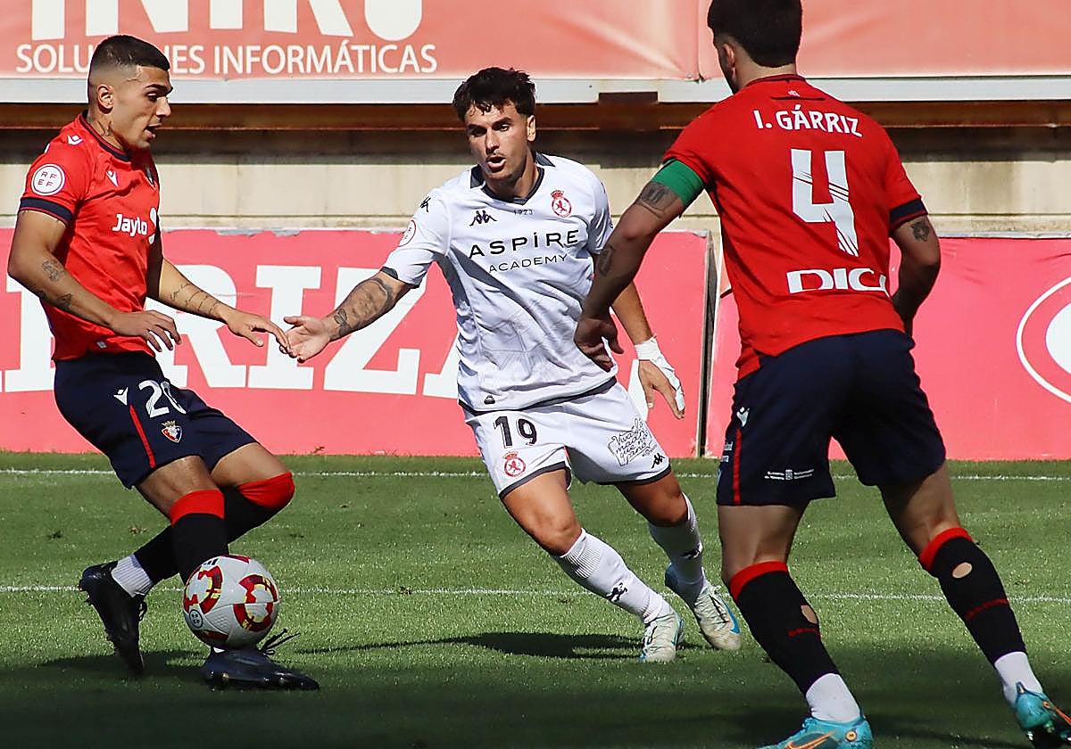 Antón Escobar, en un partido con la Cultural.
