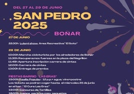 Cartel de las fiestas de San Pedro 2025 de Boñar
