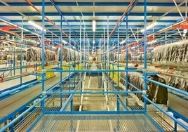 Imagen de archivo de una empresa textil en León.