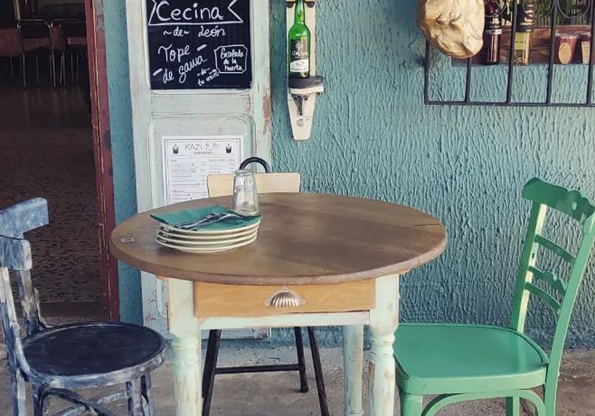 Imagen de la terraza de uno de los nuevos soletes de León.