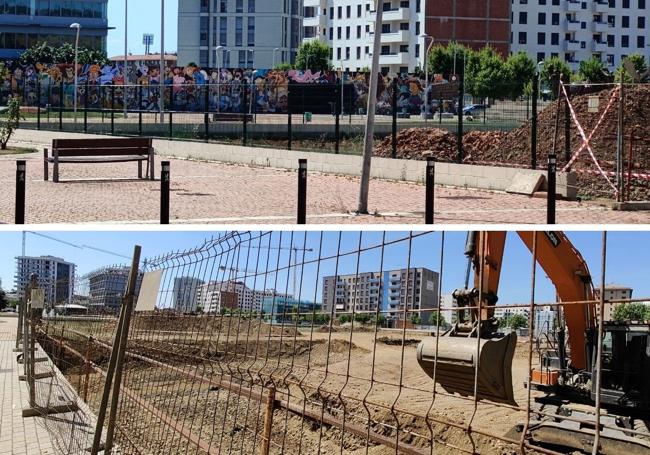 La situación actual de los terrenos donde está previsto que se construya el nuevo Alimerka