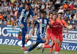 Un lance de un partido de la Deportiva.