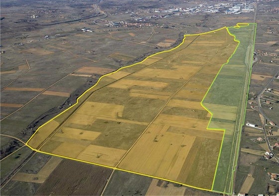 Imagen aérea de la zona donde se ubicaría la plataforma.