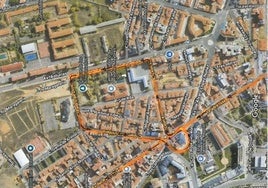Recorrido alternativo de la línea 11.