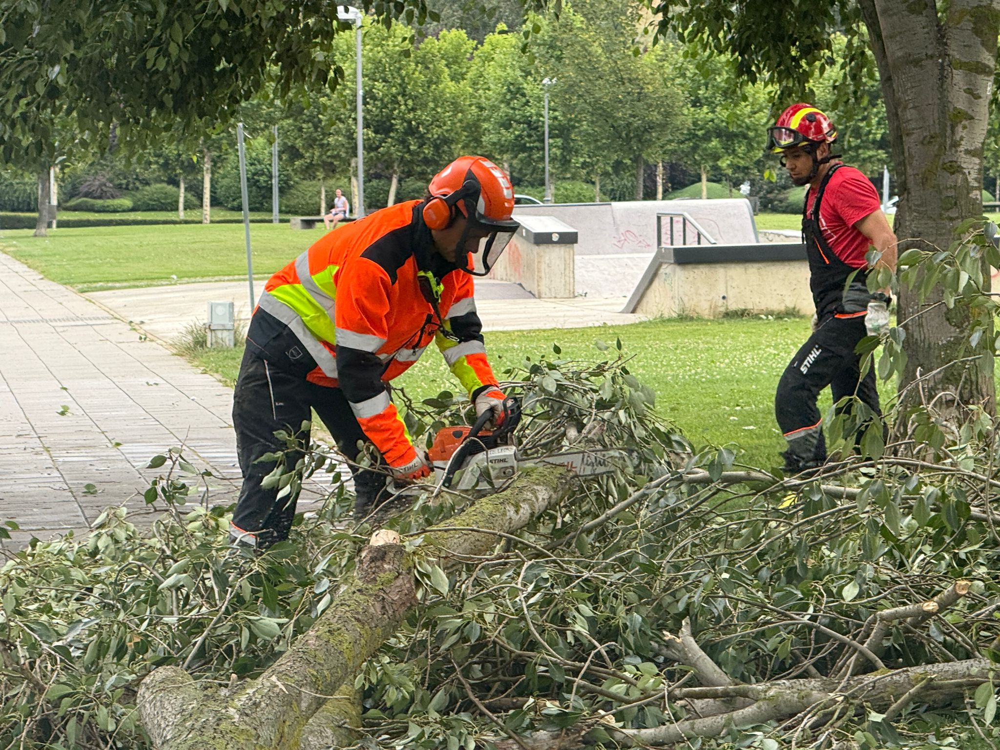 Las imágenes de la espectacular tormenta de granizo que ha caído en León