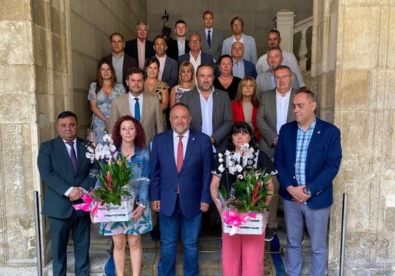 Despedida a las dos diputadas en el Palacio de los Guzmanes.