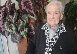 Encarnación 'Ción' Huerga González celebra su 100 cumpleaños.