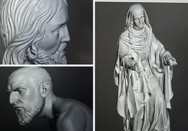Réplicas en 3D del Jesús del Prendimiento, el Cirineo y la Verónica.