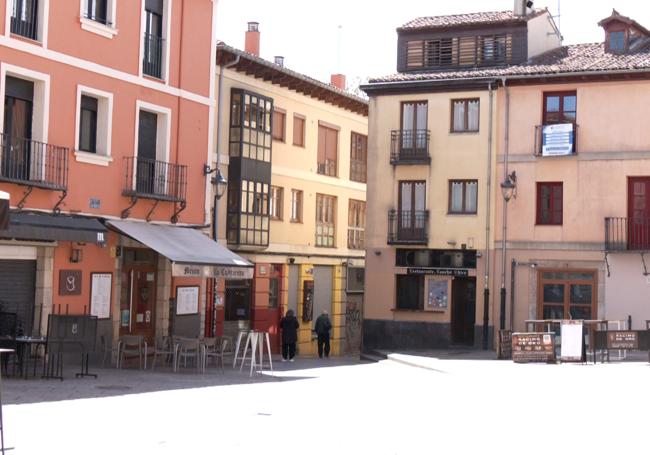 Plaza de San Martín, en el Húmedo.