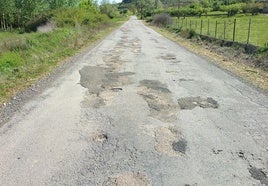 El estado de la carretera LE-4615.