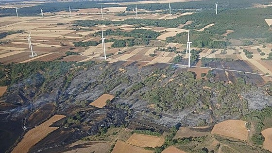 Una negligencia, el origen probable del foco que 36 medios dan por controlado en 15 horas