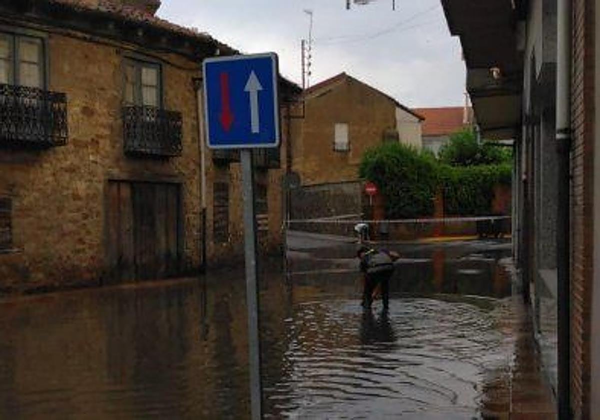 Tormenta en La Bañeza.