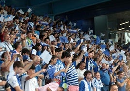 Afición de la Deportiva.