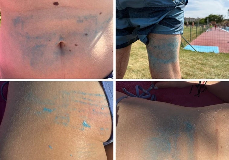 Denuncian que las piscinas de La Palomera tiñen de azul a los bañistas: «Parecemos pitufos»
