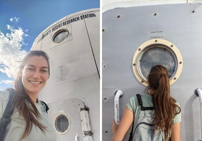 Laura Llamazares en una de sus visitas al MDRS.