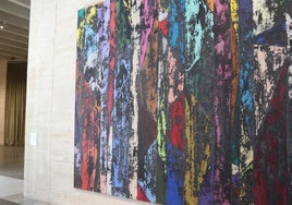 Una de las pinturas de la exposición.