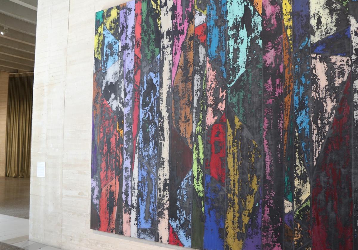 Una de las pinturas de la exposición.