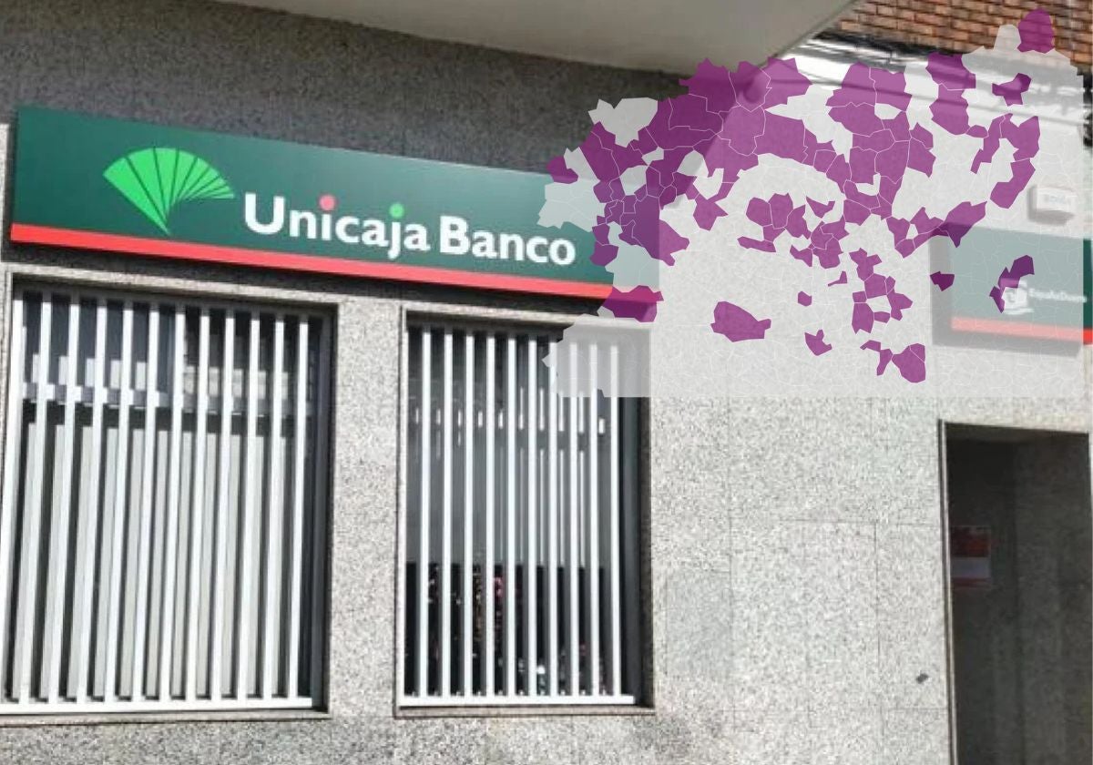 Una sucursal de Unicaja cerrada.
