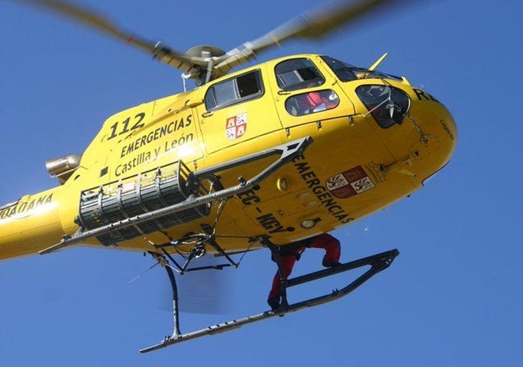 Sufre un resbalón en una ruta por Picos de Europa y tiene que ser rescatado en helicóptero