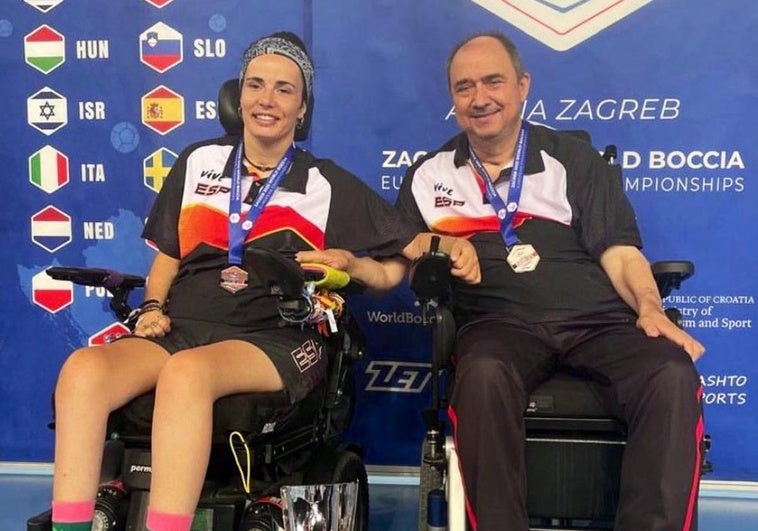 La leonesa Sara Aller se cuelga una medalla en el Europeo de boccia