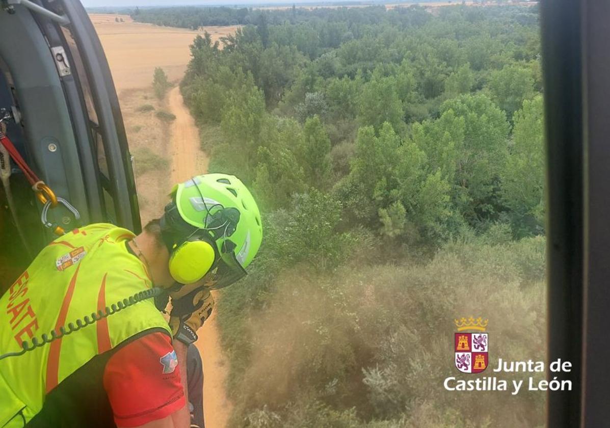 Localización del desaparecido, sin vida, en Chozas de Abajo.