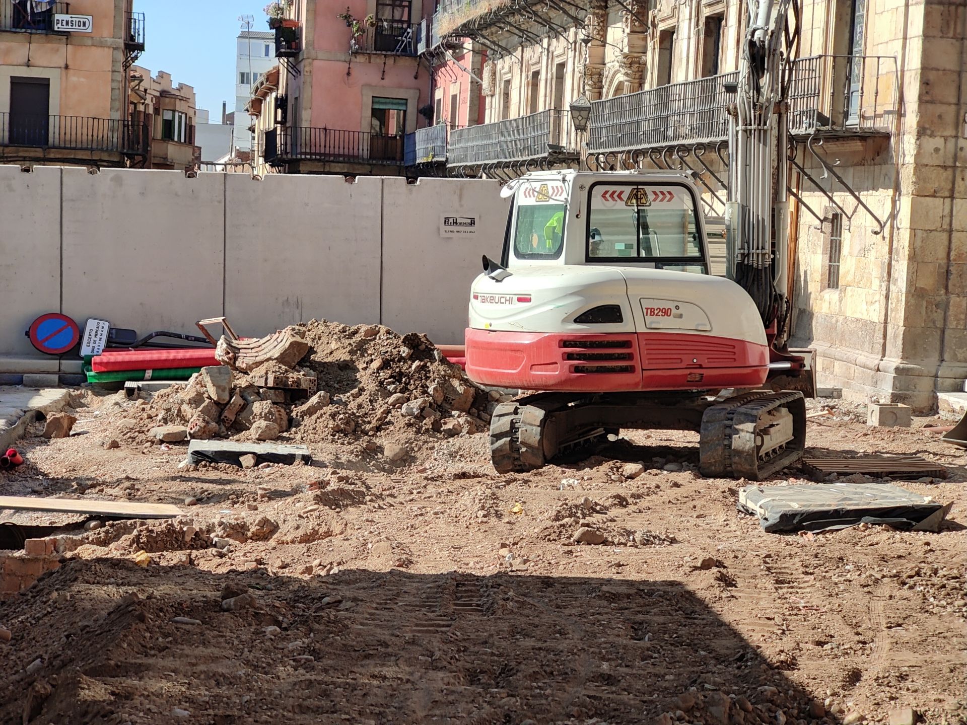 Cuarta fase de las obras en la Plaza Mayor de León