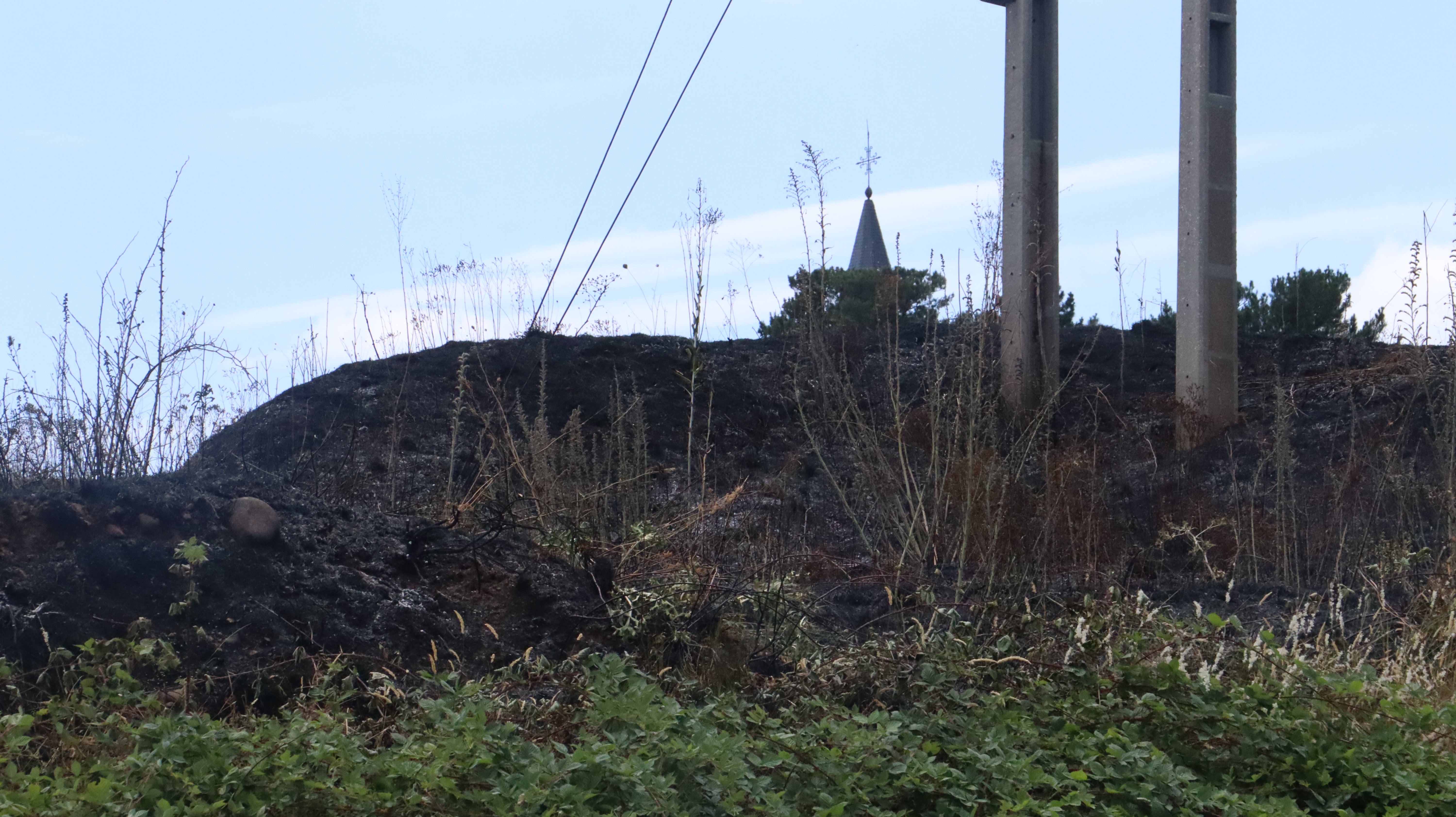 Así ha sido el incendio cercano al Hospital de León